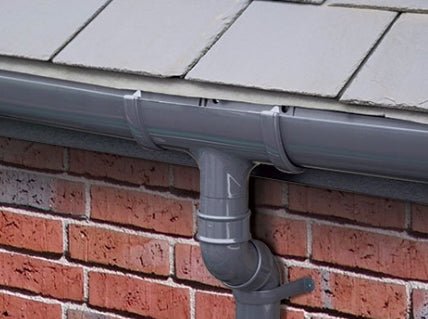 Anthracite Round Gutter and Downpipes - Transtools