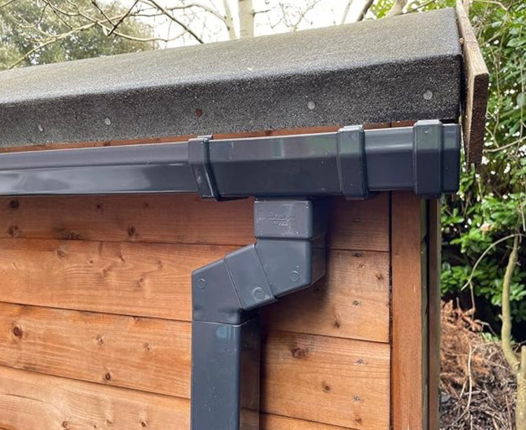 Anthracite Square Gutter and Downpipes - Transtools