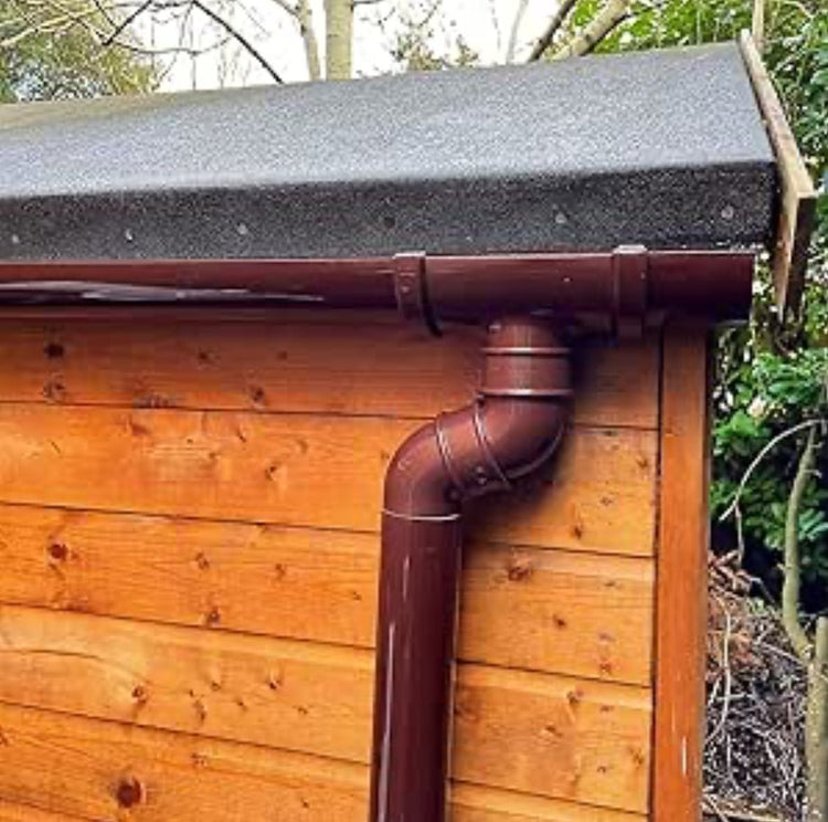 Brown Round Gutter and Downpipes - Transtools