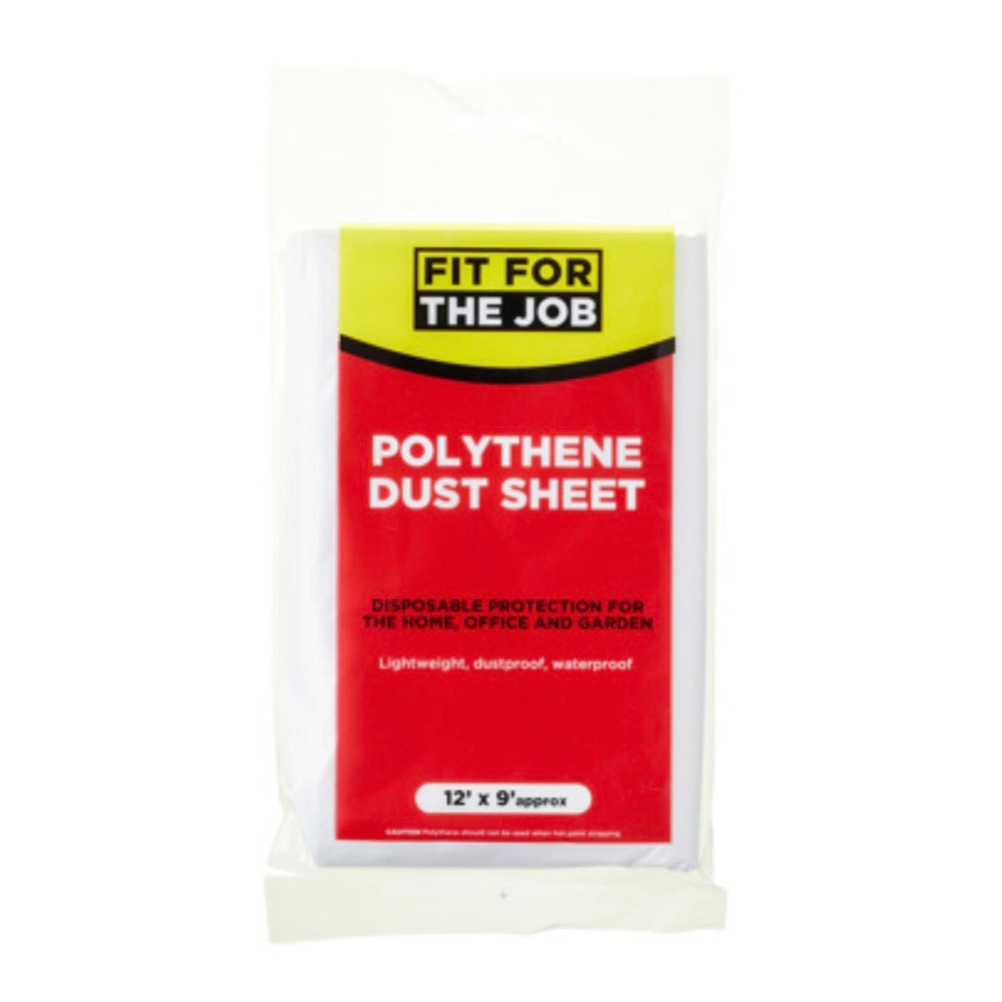 Fit For The Job Polythene Dust Sheet Roll - 3.7m x 2.7m