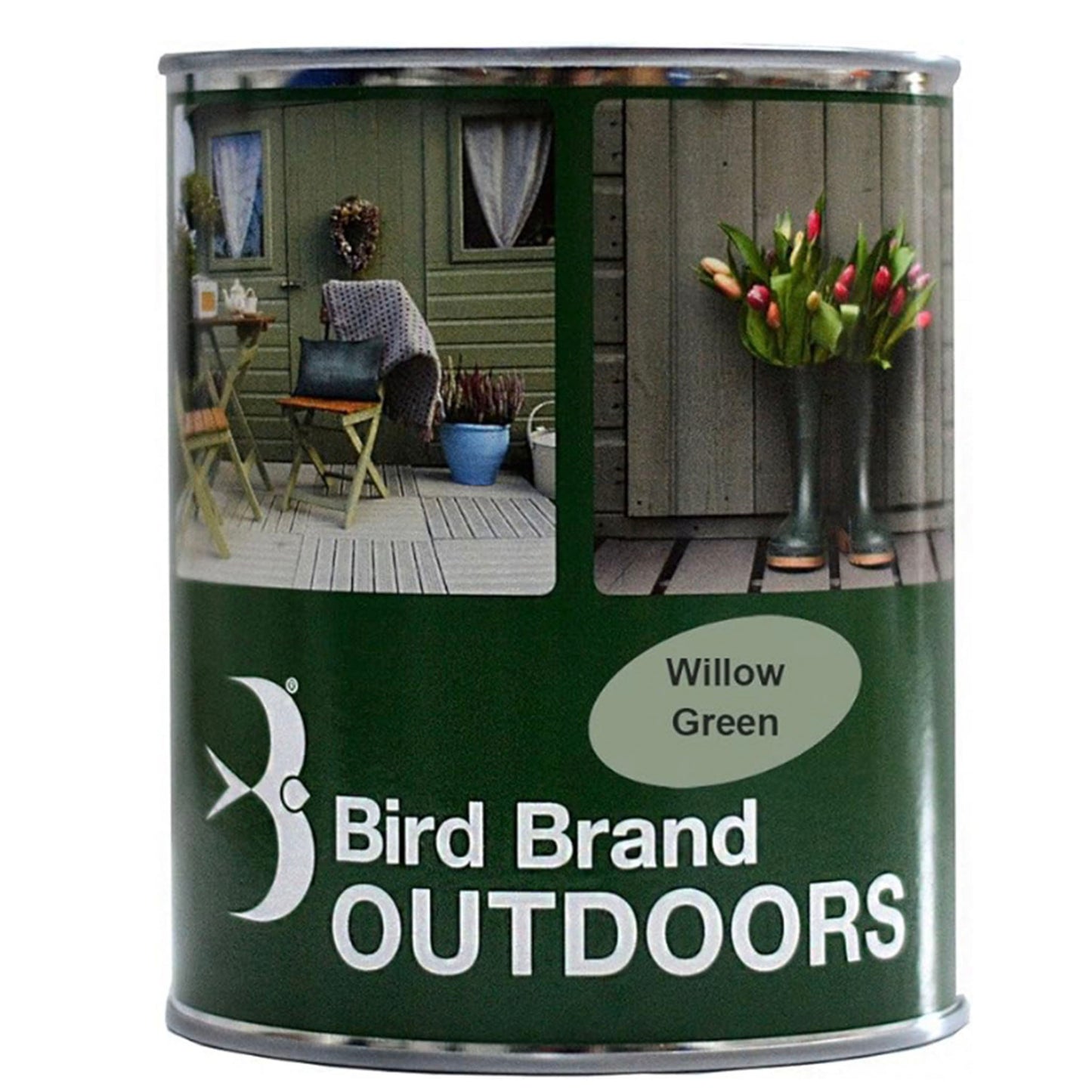 Bird Brand Outdoors Garden Paint Willow Green - 2.5 Litre