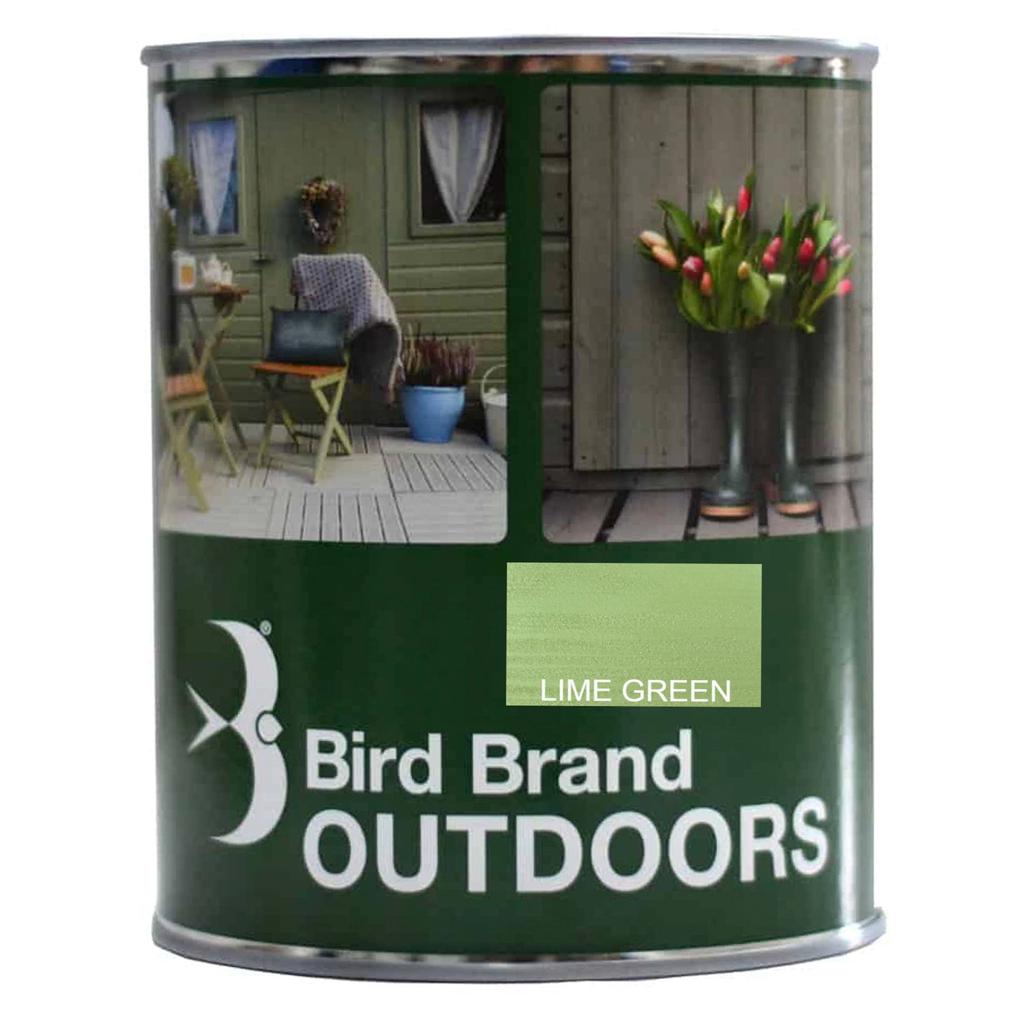 Bird Brand Outdoors Garden Paint Lime Green - 2.5 Litre