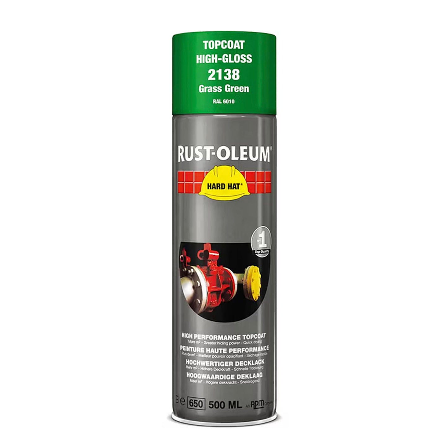 Rust-Oleum Hard Hat Top Coat Spray Paint - 500ml