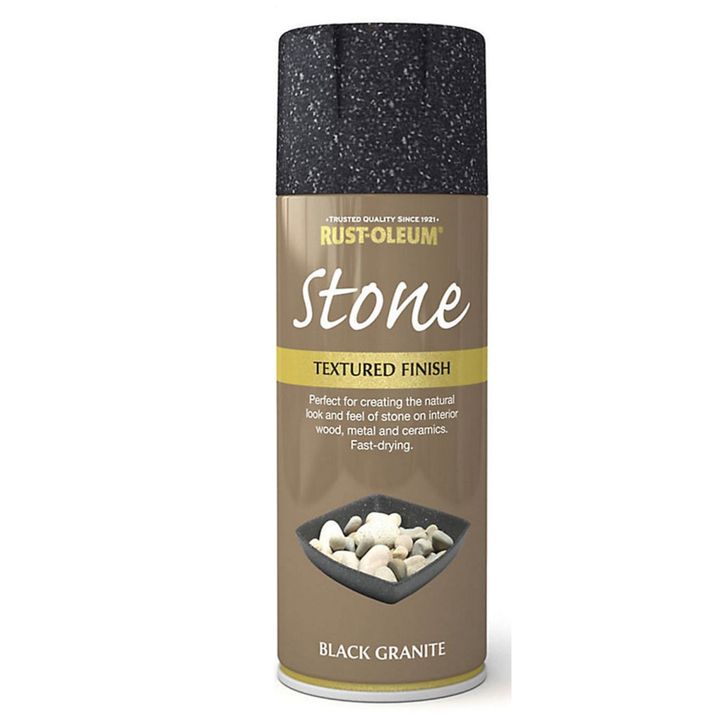Rust-Oleum Textured Spray Paint Black Granite - 400ml