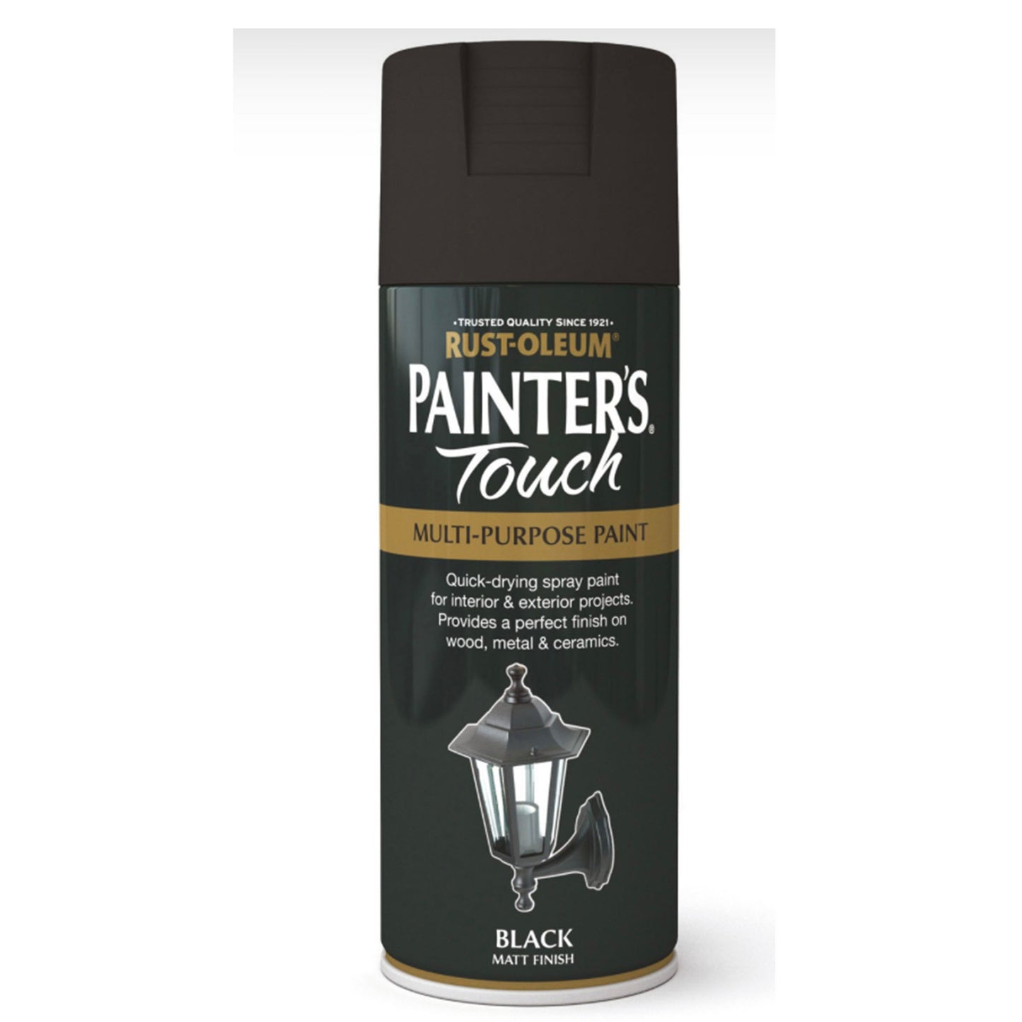Rust-Oleum Painters Touch Multi-Purpose Spray Paint Black Matt - 400ml