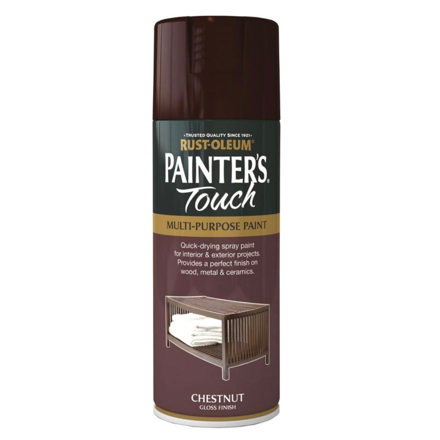 Rust-Oleum Painters Touch Multi-Purpose Spray Paint Chestnut Brown - 400ml