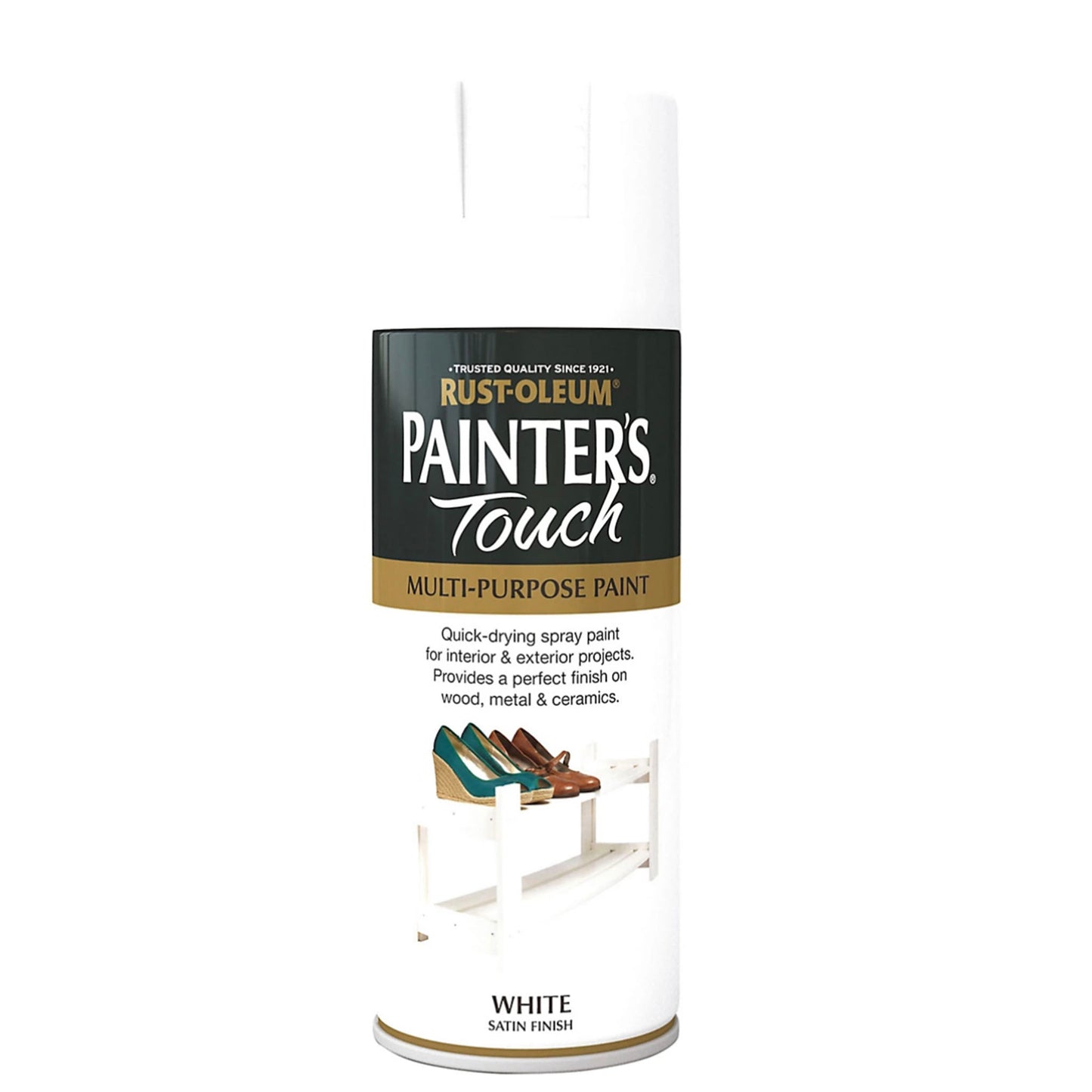 Rust-Oleum Painters Touch Multi-Purpose Spray Paint White Satin - 400ml