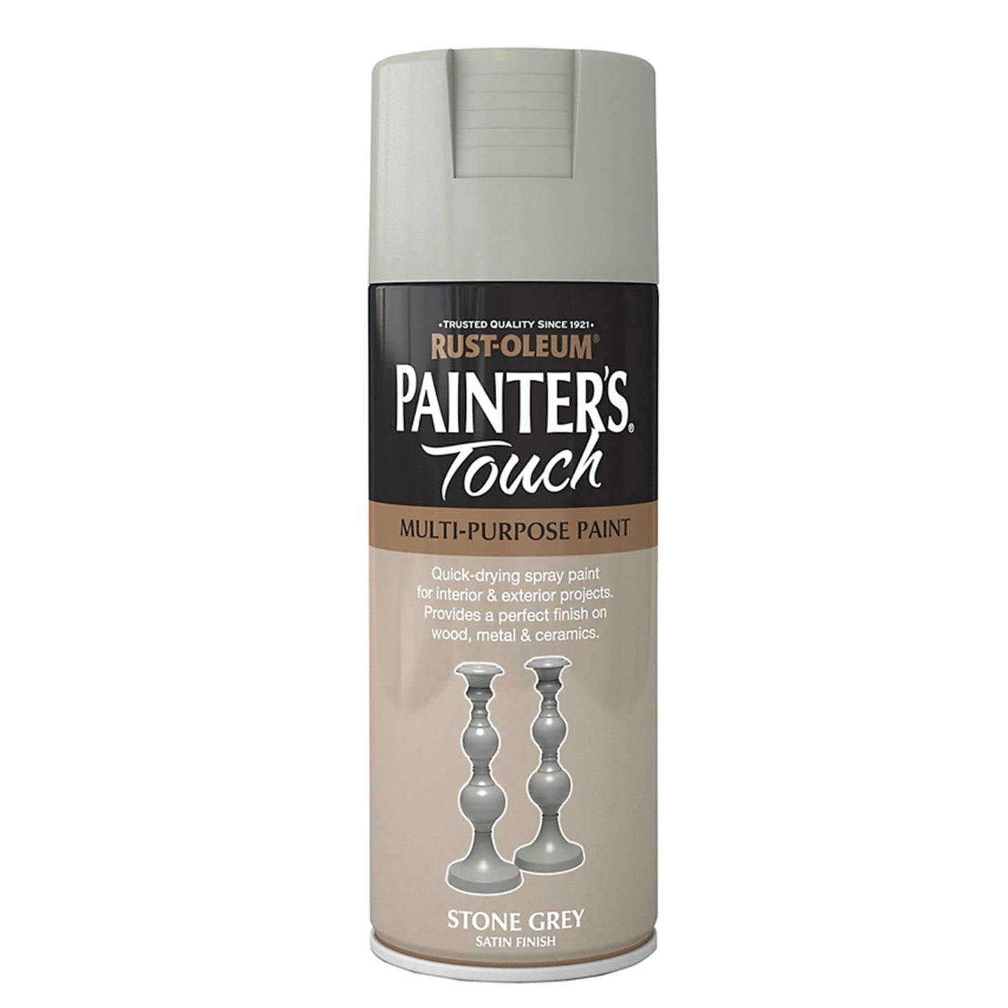 Rust-Oleum Painters Touch Multi-Purpose Spray Paint Stone Grey - 400ml