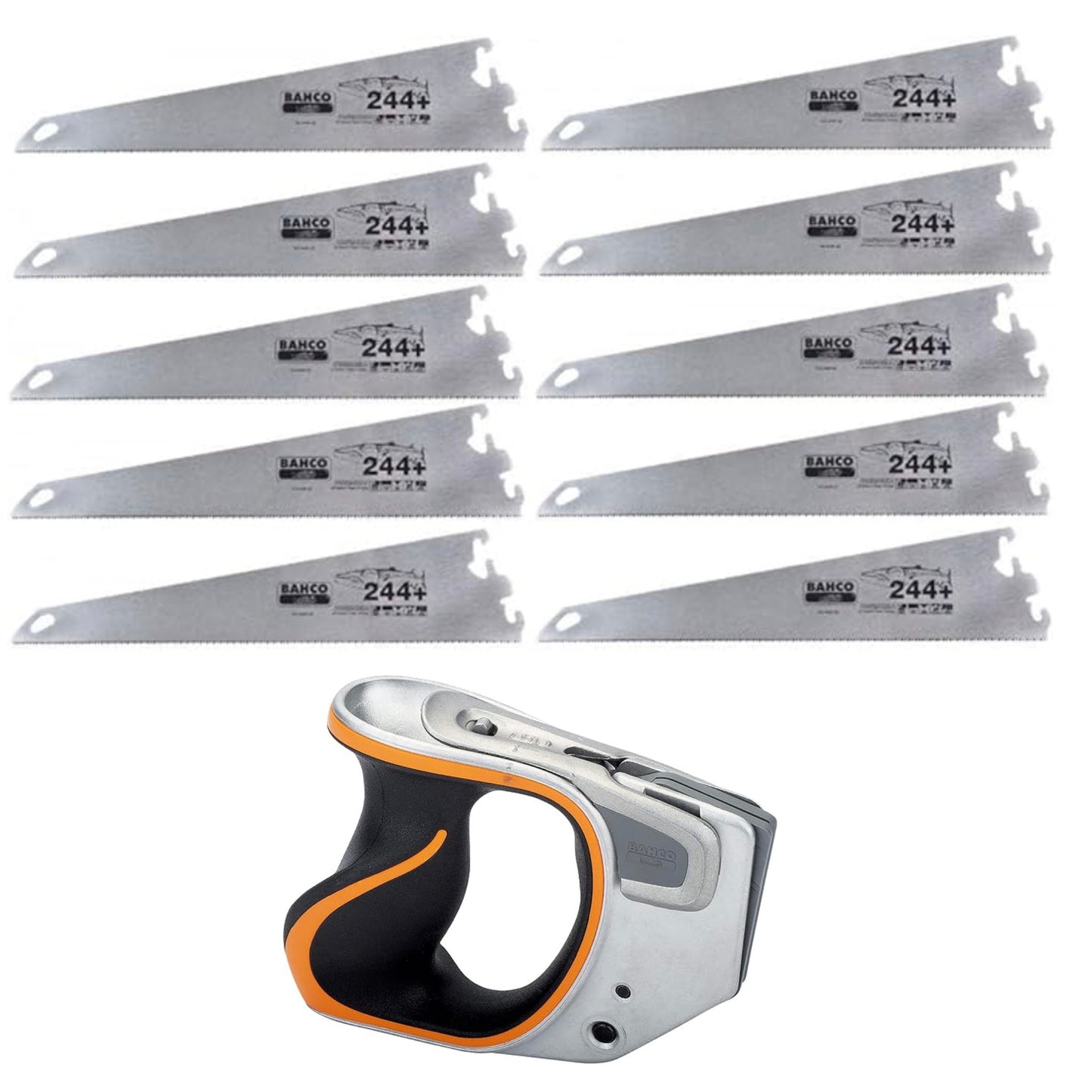 Bahco Right Handed Ergo Medium Handle with 10 x Blade