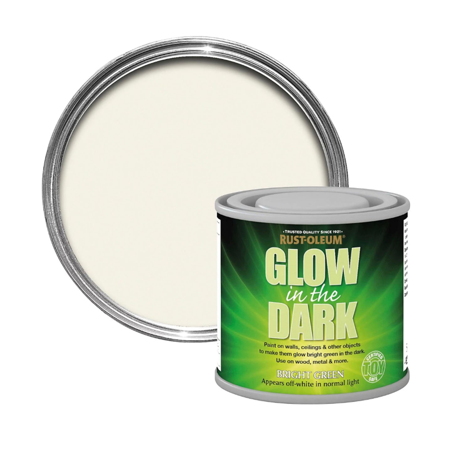 Rust-Oleum Glow in the Dark Paint Bright Green - 125ml