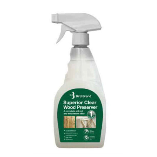 Bird Brand Superior Clear Wood Preserver and Woodworm Killer