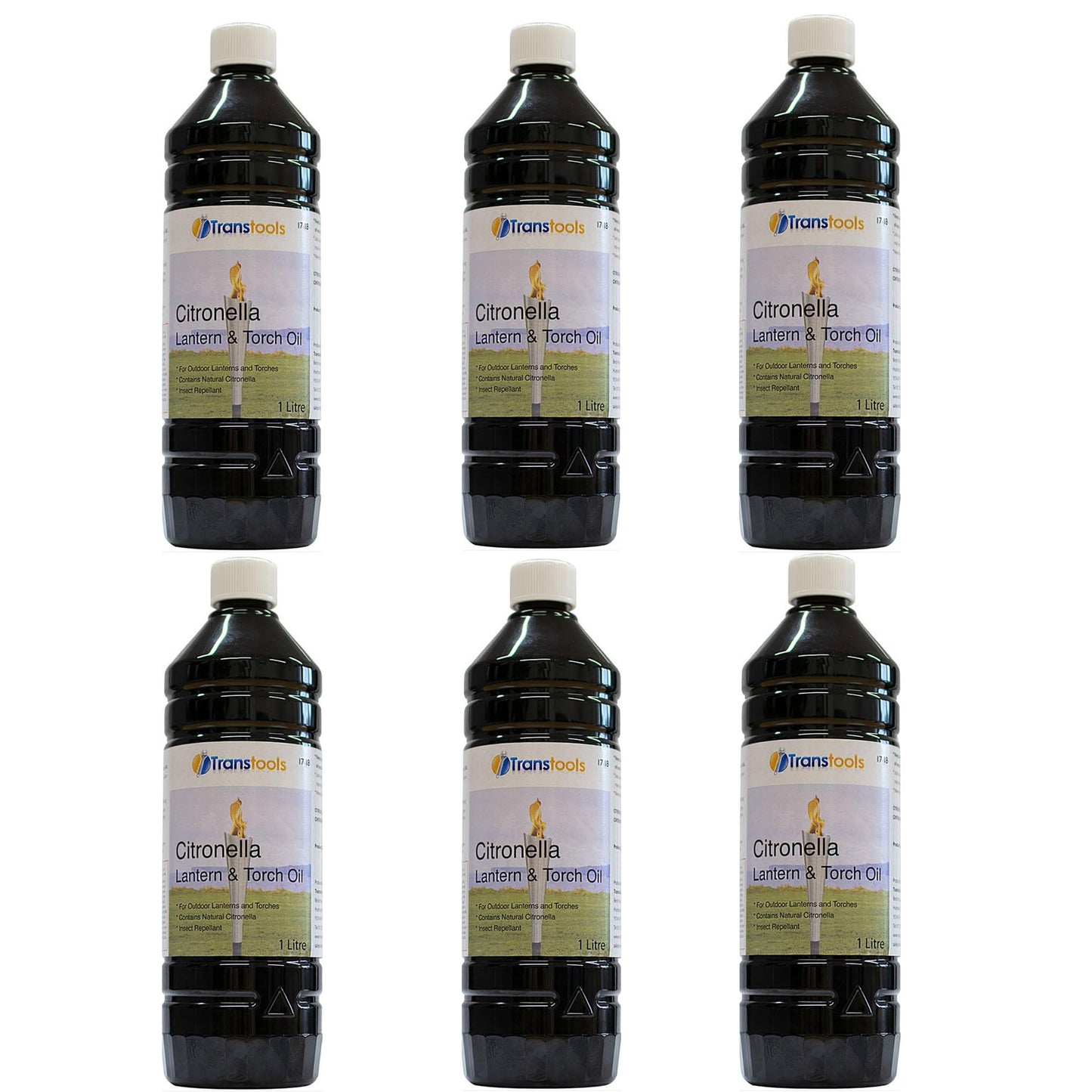 Transtools Citronella Lamp Oil 1 Litre - 6 Pack