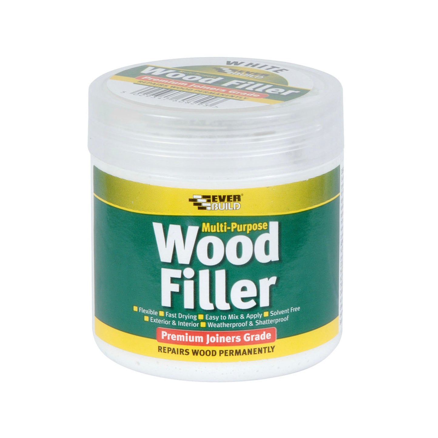 Everbuild Multi-Purpose Premium Joiners Grade Wood Filler White - 250ml