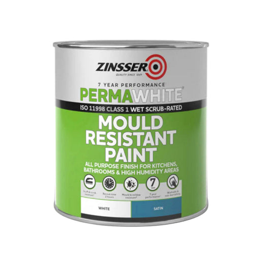 Zinsser Perma-White Interior Paint Satin 1 Litre