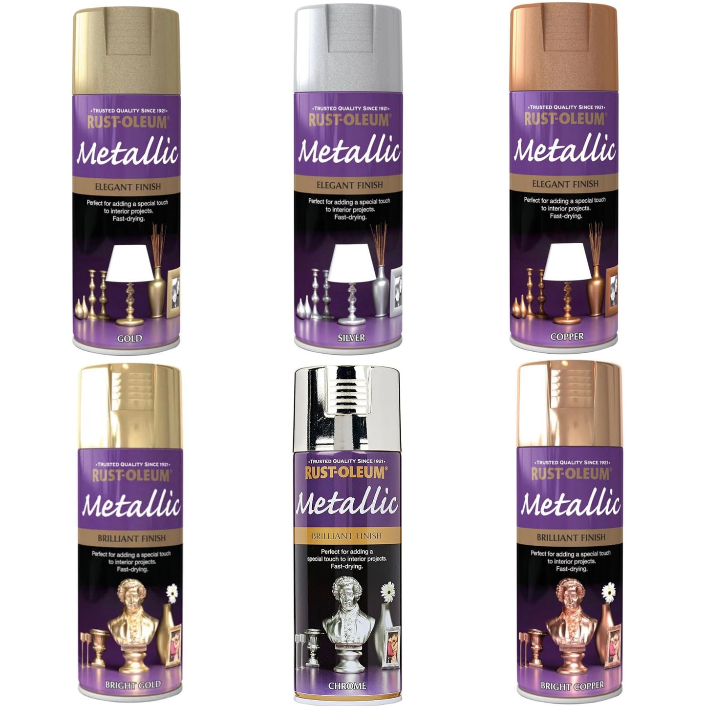 Rust-Oleum Metallic Spray Paint - 400ml