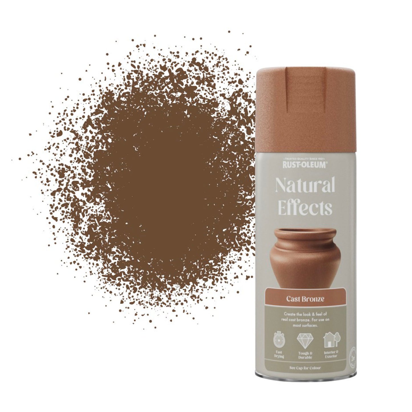 Rust-Oleum Natural Effects Spray Paint Cast Bronze - 400ml
