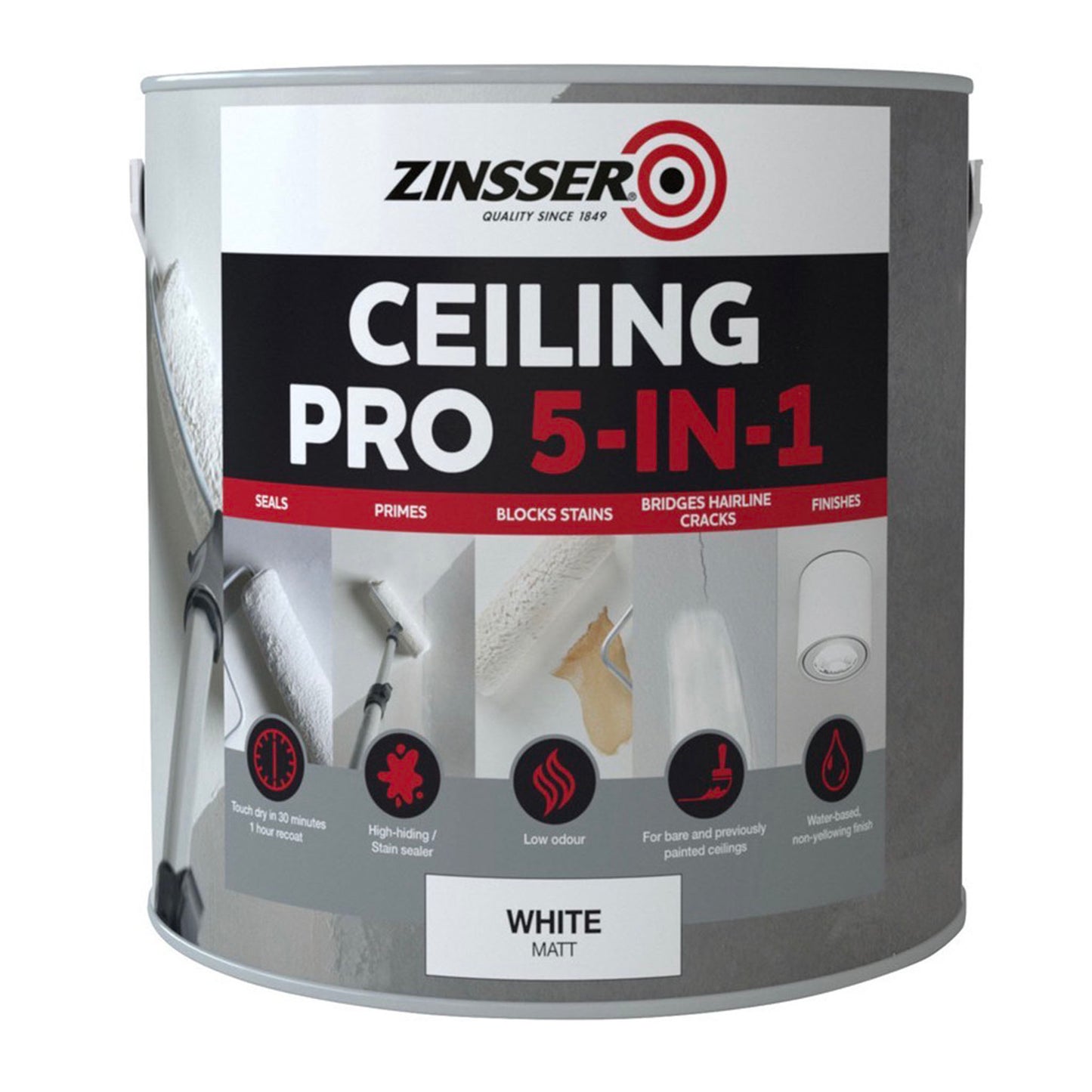 Zinsser Ceiling Pro 5 In 1 - 2.5 Litre