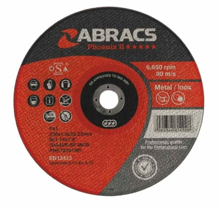 ABRACS METAL & INOX PROFLEX EXTRA THIN - 230MM X 1.8MM - Transtools Online