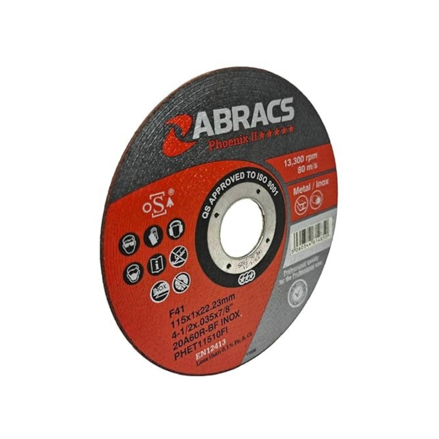 Abracs Metal Slitting Discs 115mm x 1mm - 10 Pack - Transtools Online