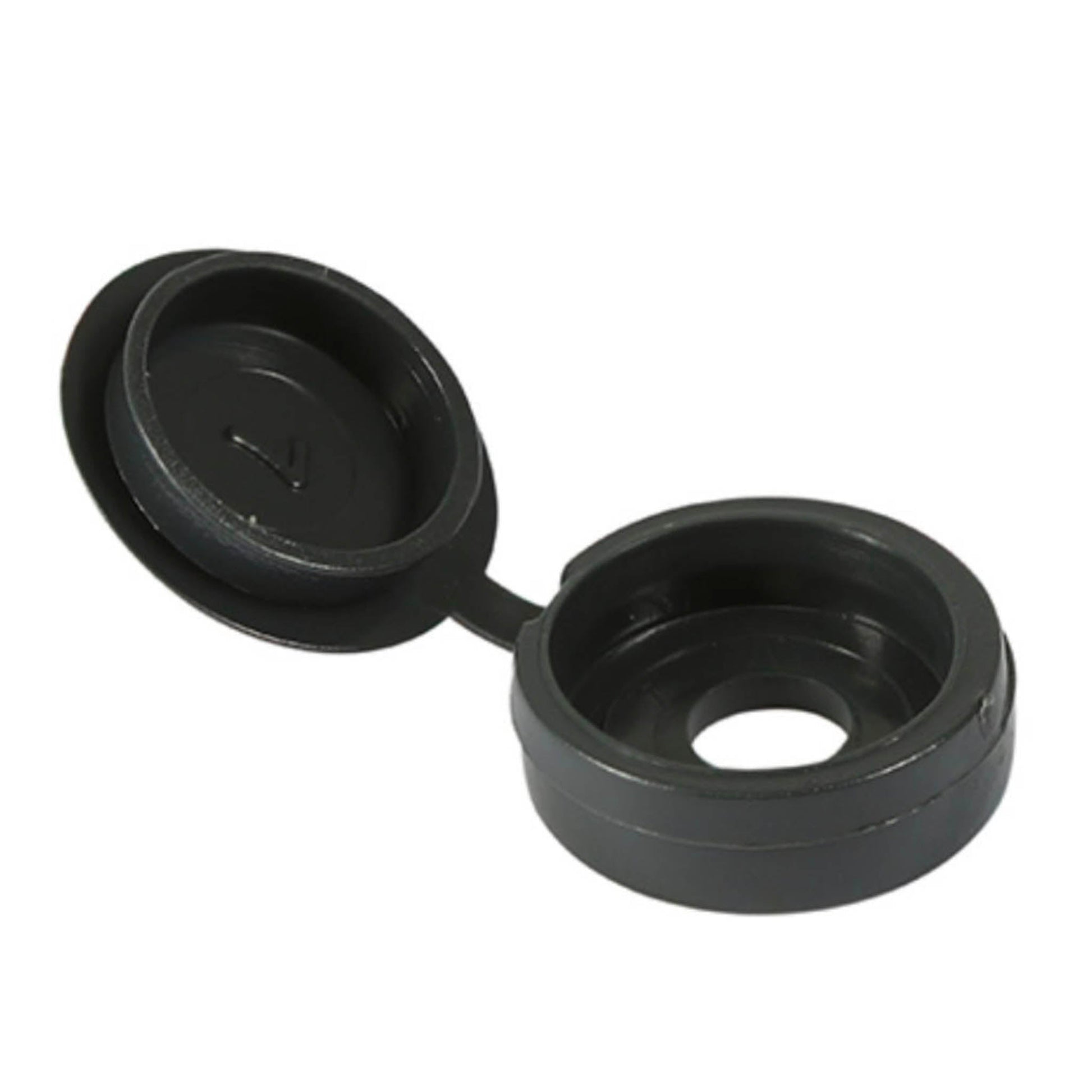 Anthracite Grey Hinged Screw Cover Caps 3.5mm - 4.5mm - 100 Pack - Transtools Online