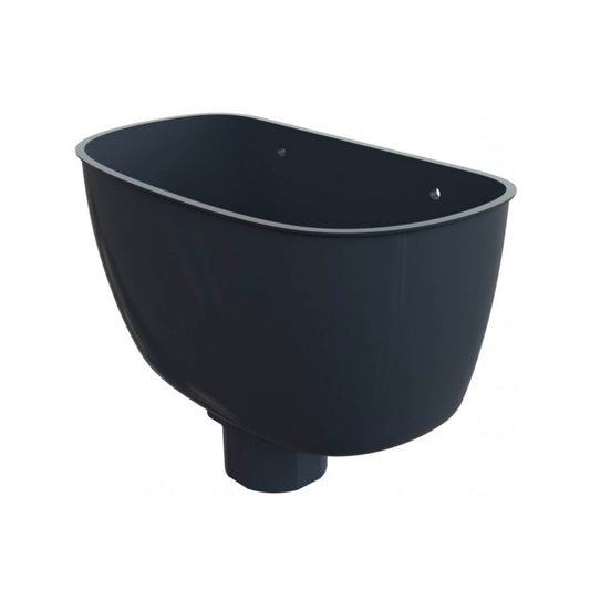 Anthracite Grey Round And Square Downpipe Hopper Head - Transtools Online