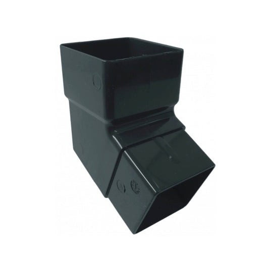Anthracite Grey Square Downpipe 112 Degree Offset Bend - Transtools Online