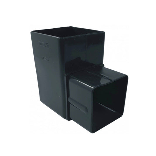 Anthracite Grey Square Downpipe 90 Degree Offset Bend - Transtools Online