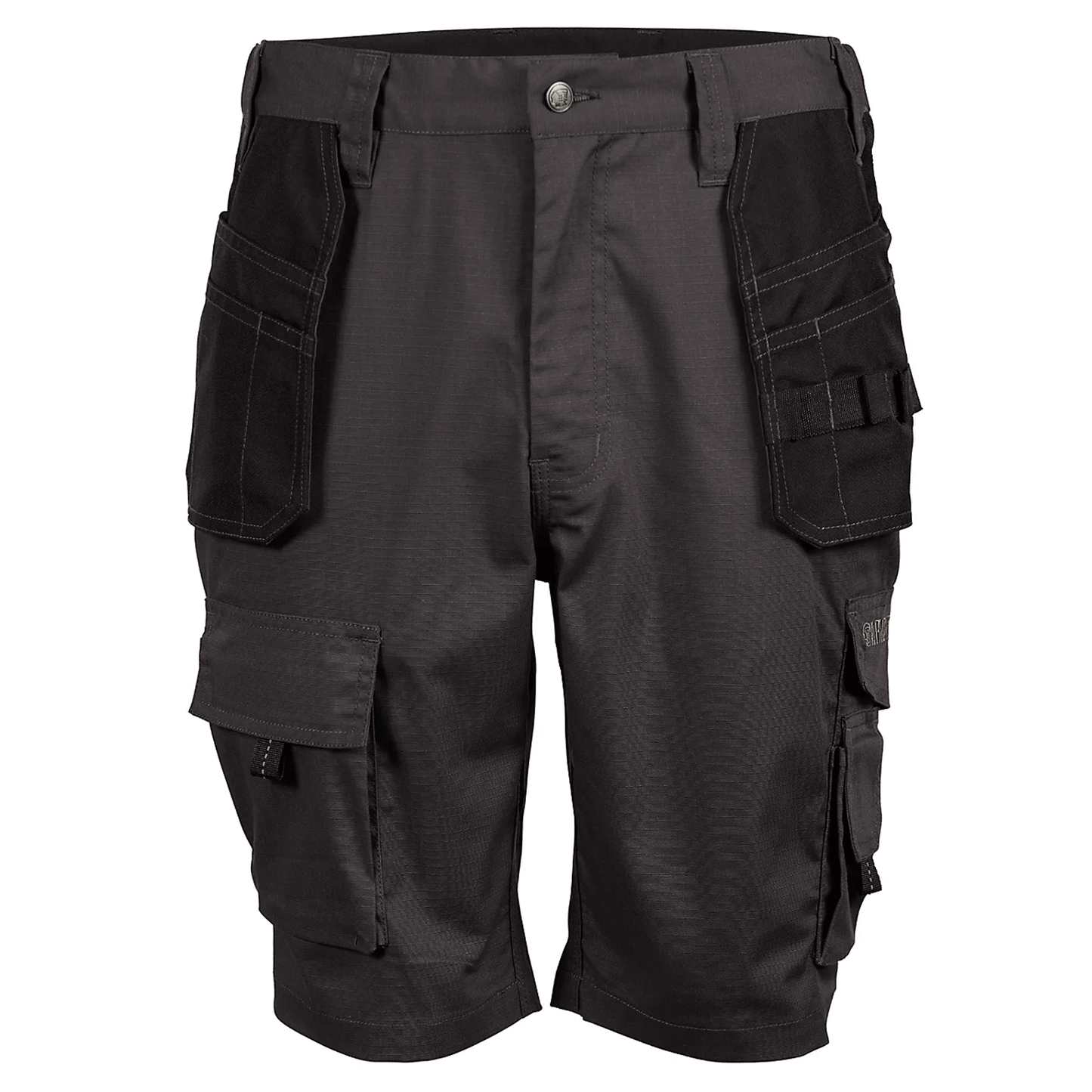 Apache Multi Pocket Work Shorts Rip Stop Grey Black