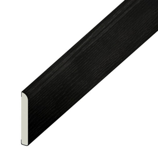 Architrave Black Ash Woodgrain Trim 90mm - 5 Metre - Transtools Online