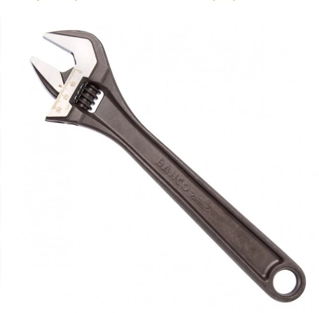 BAHCO 8072 BLACK ADJUSTABLE WRENCH - 250MM / 10IN - Transtools Online