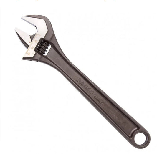 BAHCO 8072 BLACK ADJUSTABLE WRENCH - 250MM / 10IN - Transtools Online
