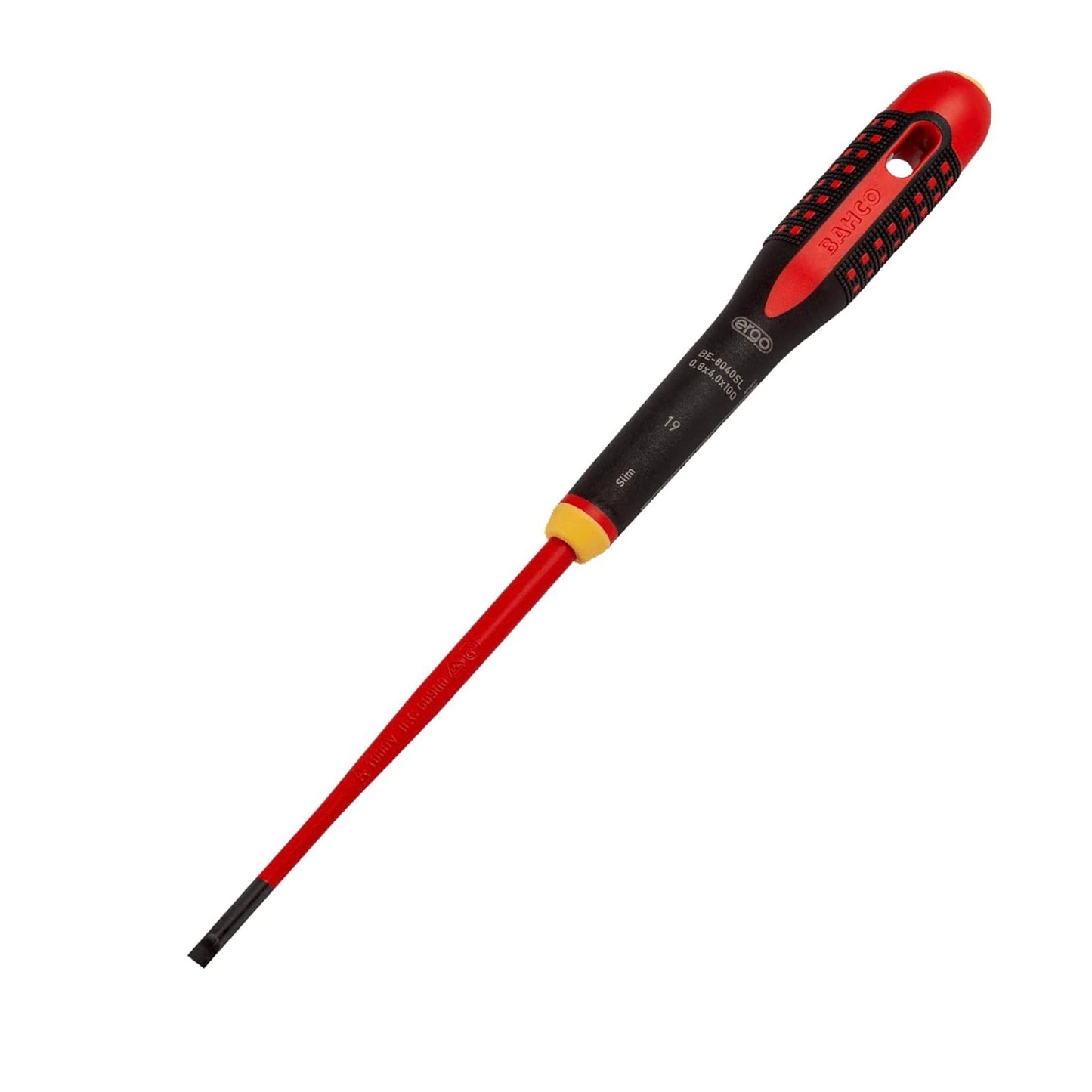 Bahco ERGO VDE Insulated Slotted Screwdriver - Transtools Online