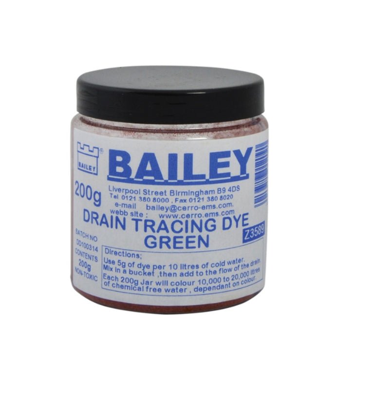 BAILEY DRAIN TRACING DYE RED - 200GM - Transtools Online