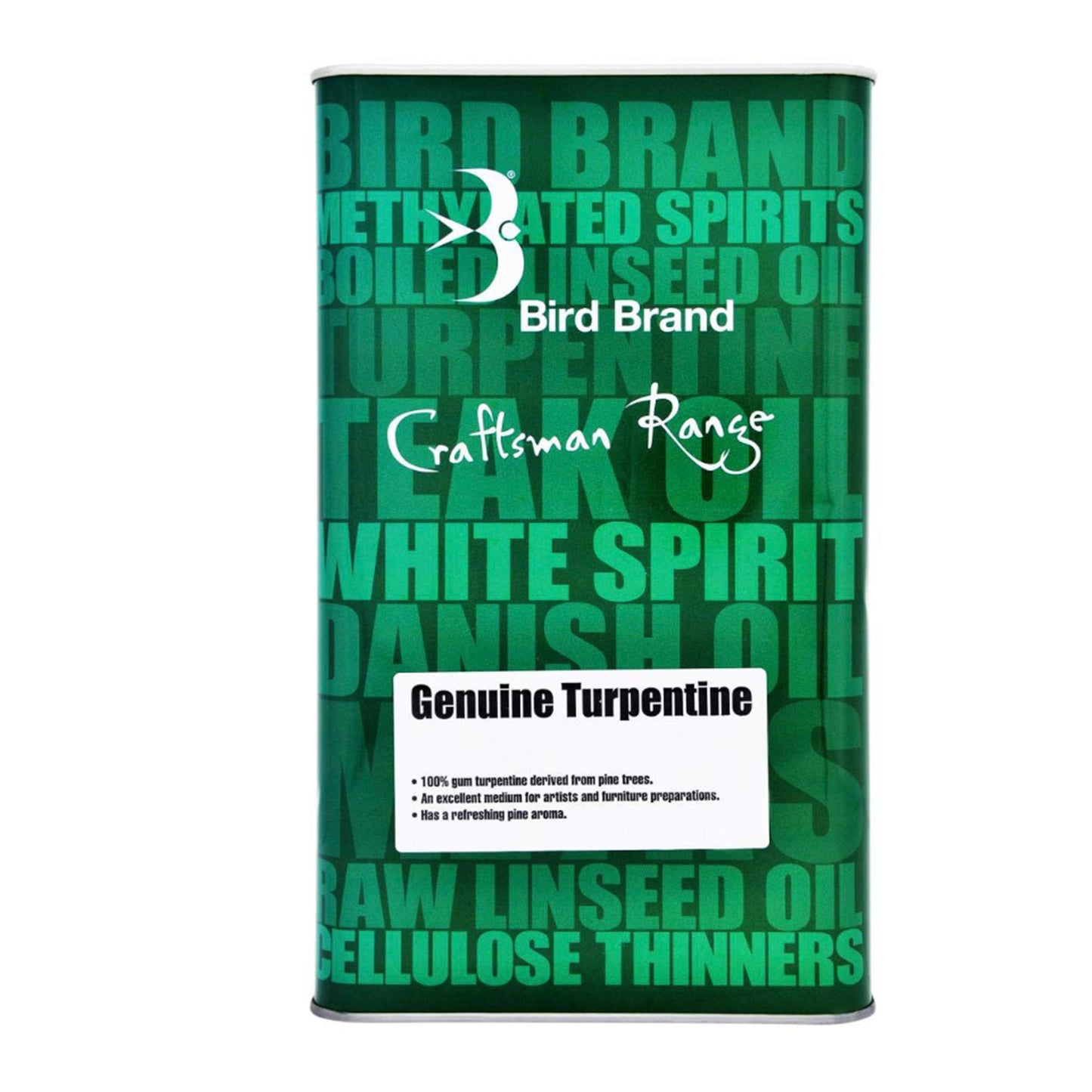 Bird Brand Genuine Turpentine - 2.5 Litre - Transtools Online