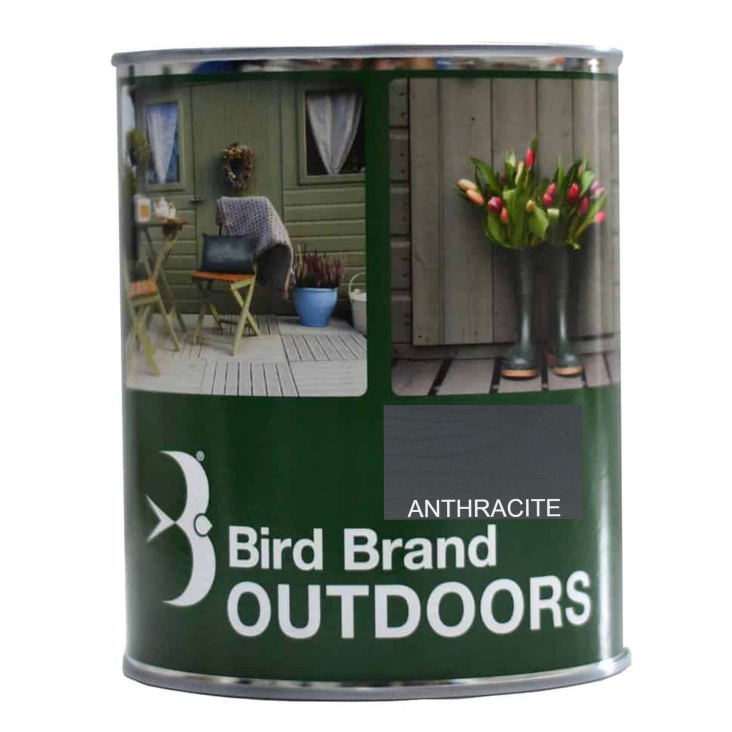 Bird Brand Outdoors Garden Paint Anthracite Grey - 2.5 Litre - Transtools Online
