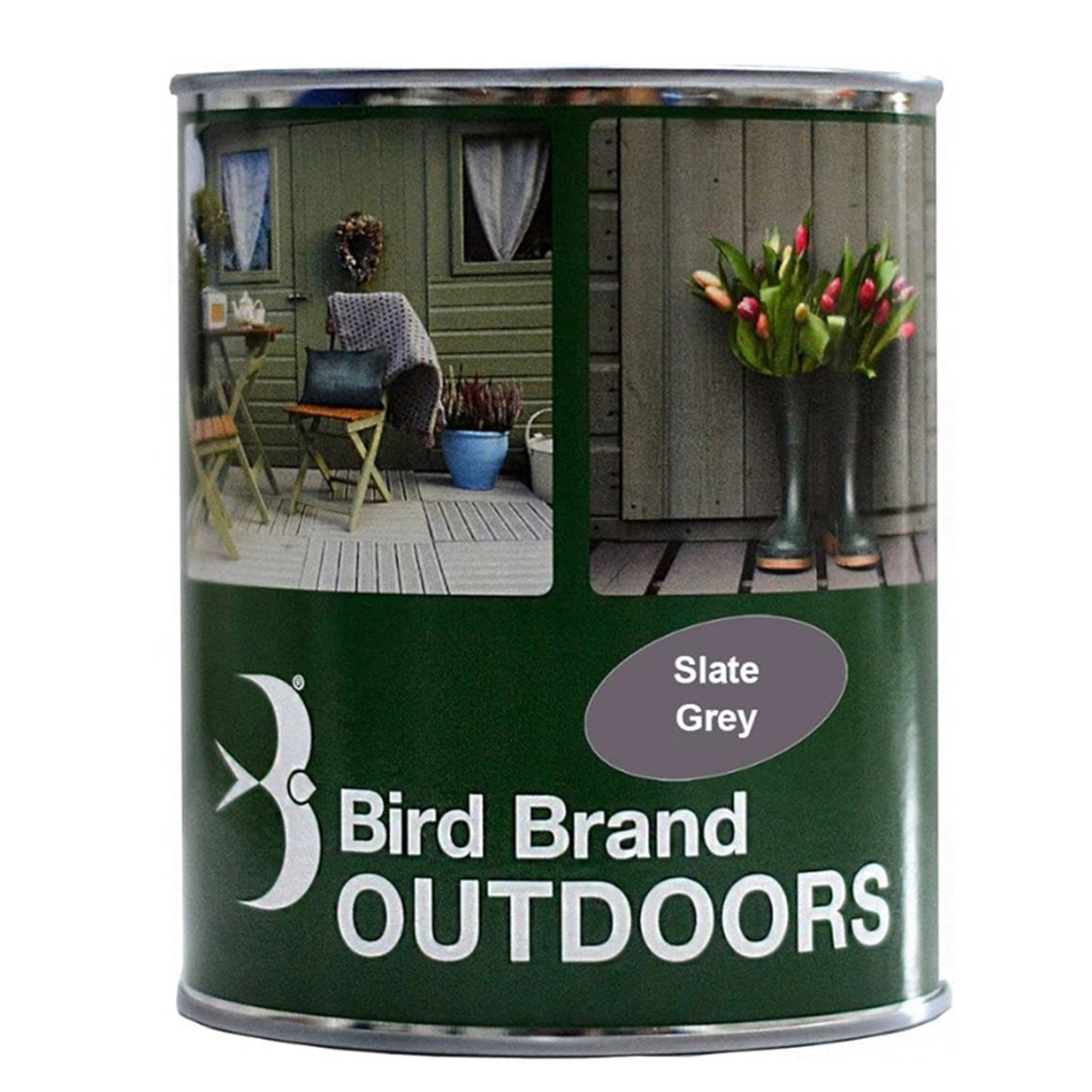 Bird Brand Outdoors Garden Paint Slate Grey - 1 Litre - Transtools Online