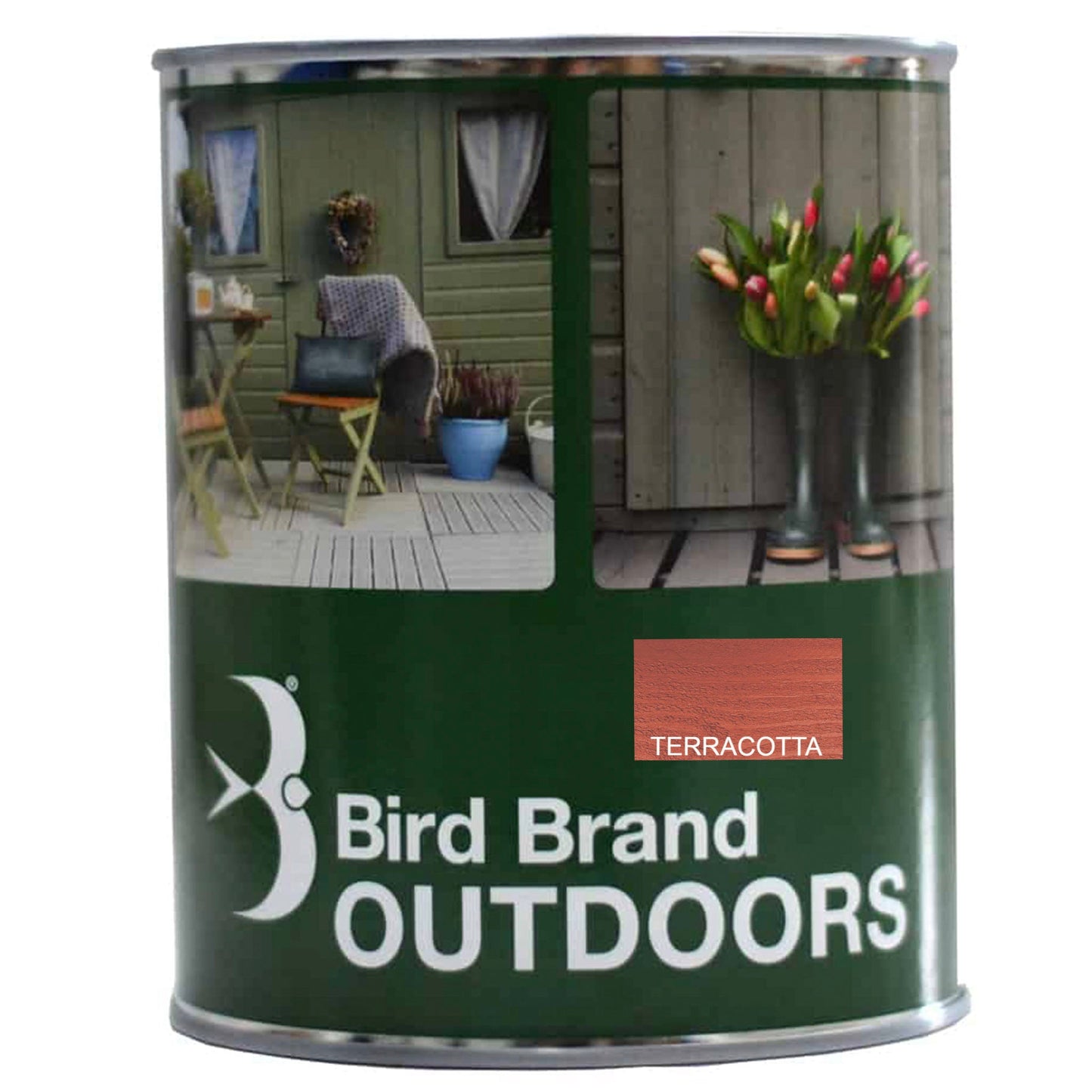 Bird Brand Outdoors Garden Paint Terracotta - 1 Litre - Transtools Online