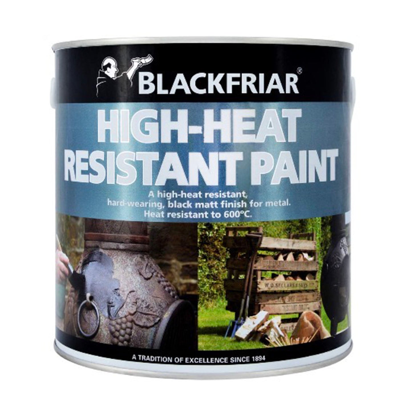 Blackfriar High-Heat Resistant Paint Matt Black 2.5L