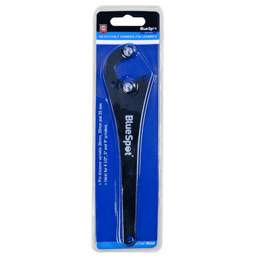 Blue Spot Adjustable Angle Grinder Pin Spanner in Packaging