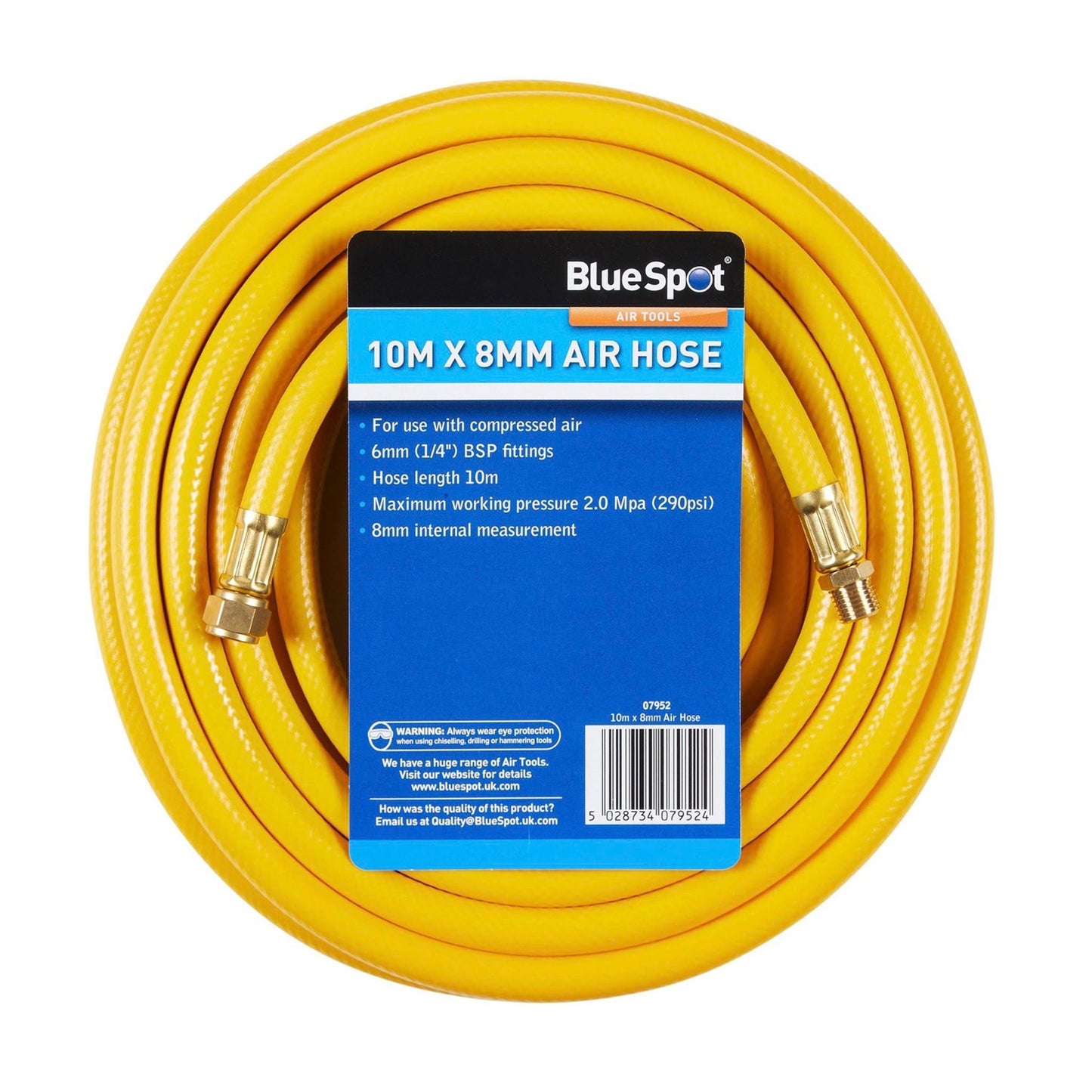 Blue Spot Air Hose 8mm x 10 Metre