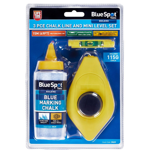 Blue Spot Chalk Line and Mini Level Set.