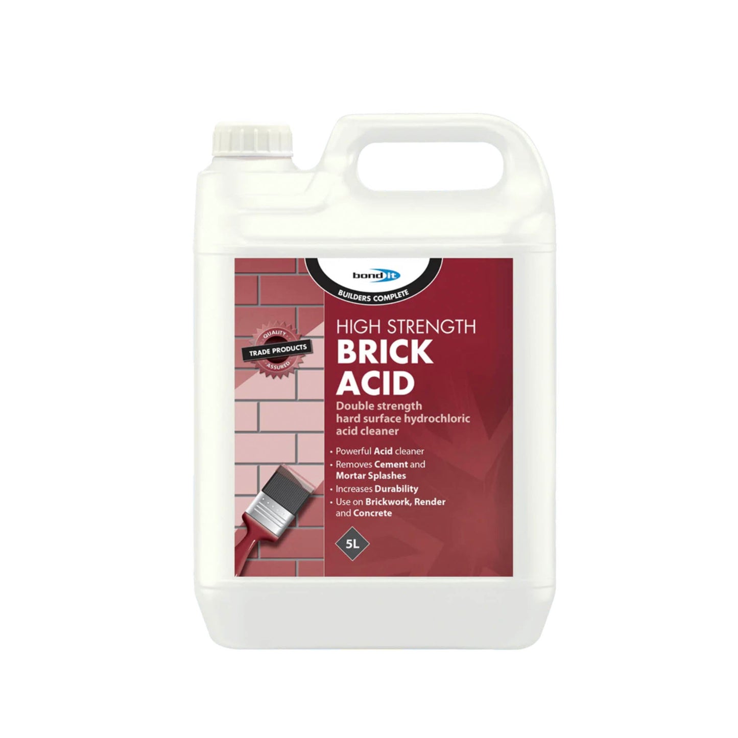 Bond - It High Strength Brick Acid - 5 Litre - Transtools Online