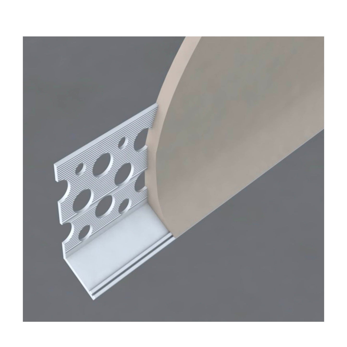 BPC Render Plastic Bell Coat Bead White 10mm x 3 Metre - Transtools Online