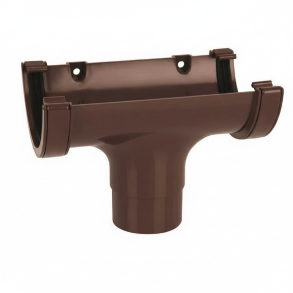 Brown Round Gutter Running Outlet