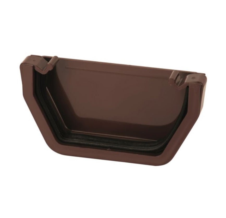 BROWN SQUARE GUTTER EXTERNAL STOP END - Transtools Online