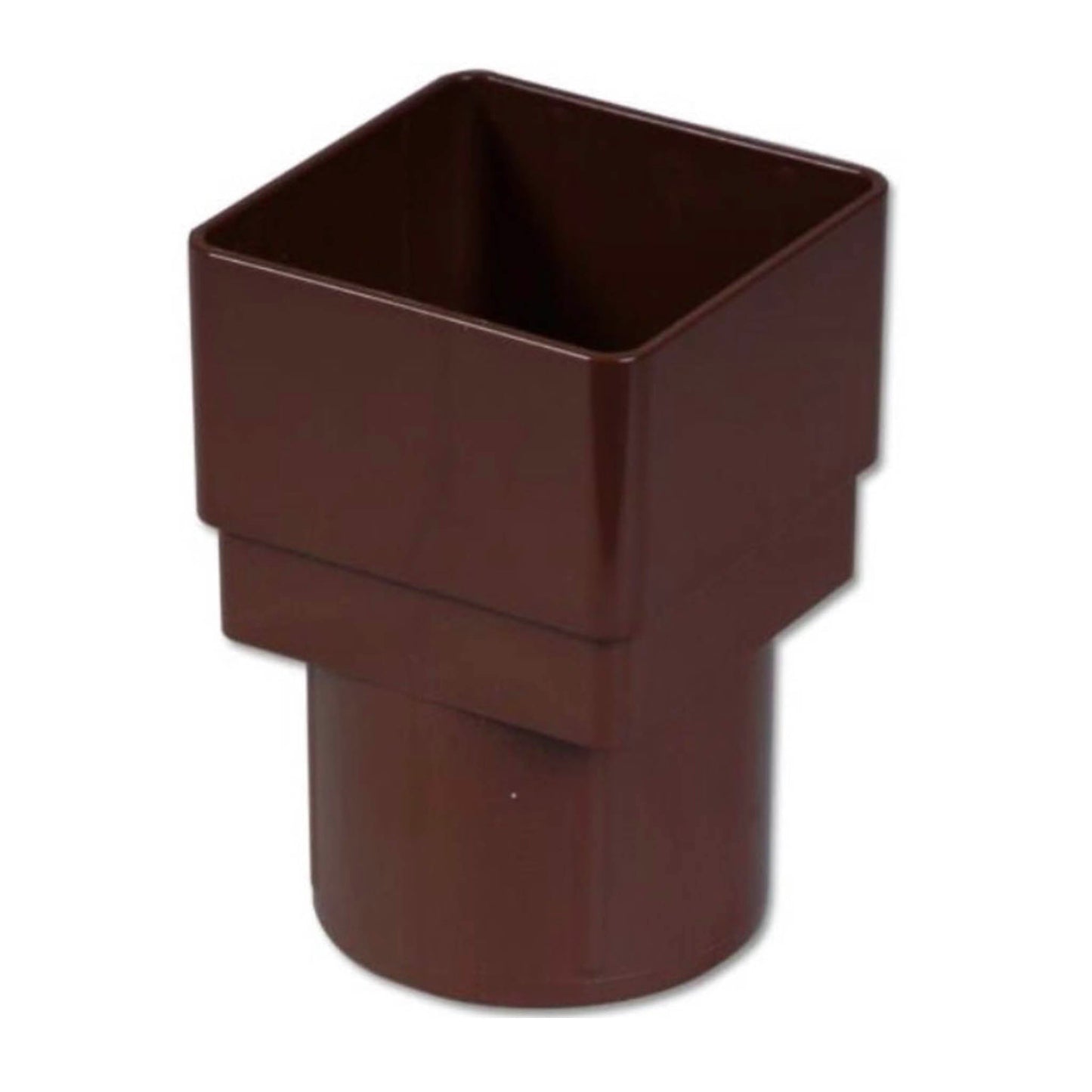 Brown Square To Round Downpipe Adaptor - Transtools Online