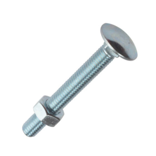 Carriage Bolt And Nut M8 x 100mm - 10 Pack - Transtools Online