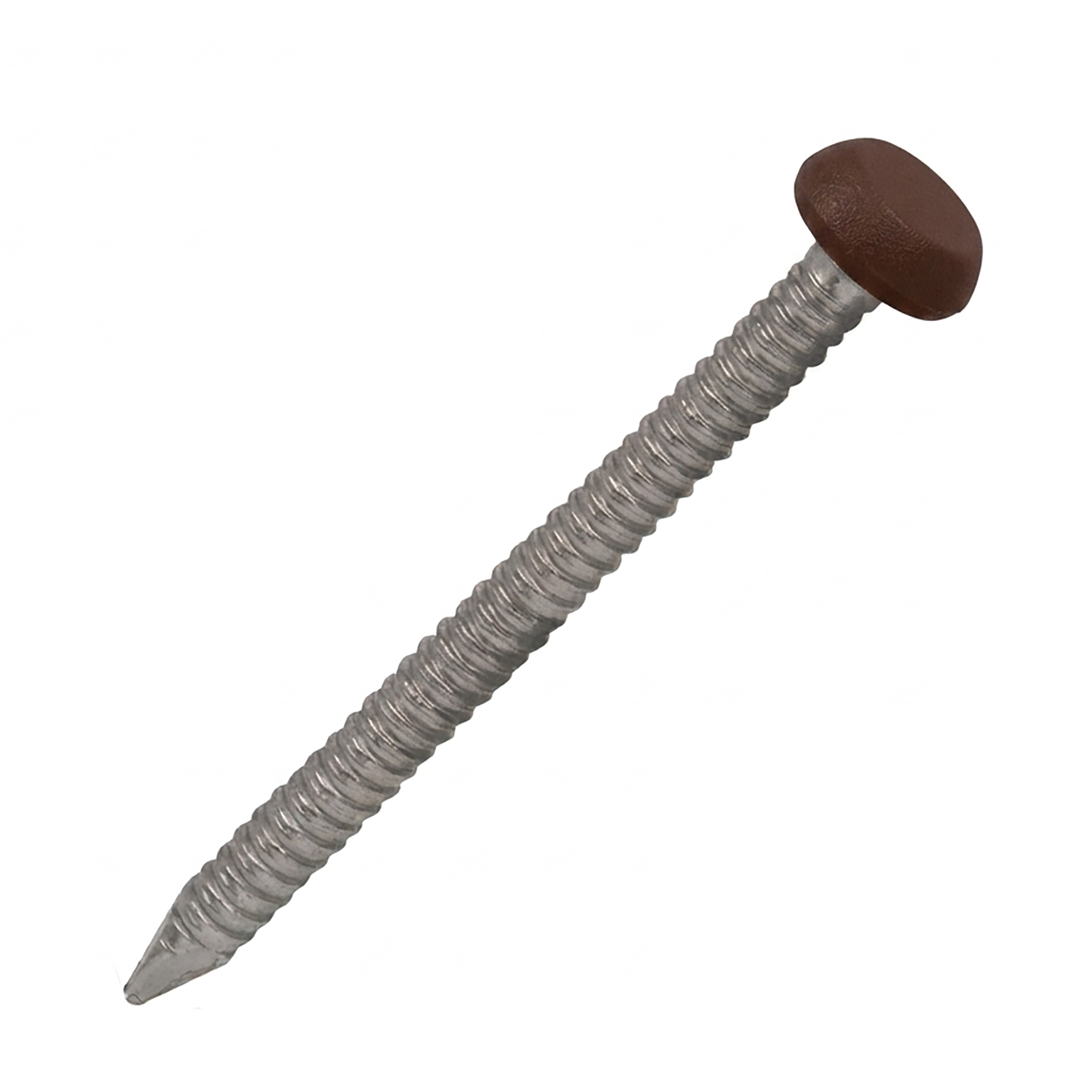 Chocolate Brown UPVC Polytop Stainless Steel Soffit Cladding Fixing Pins - 250 Pack 30mm