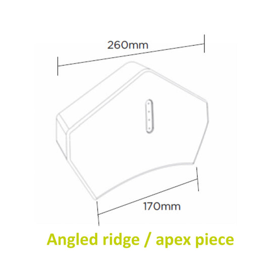 Dry Fix Continuous Dry Verge Angled Ridge Cap