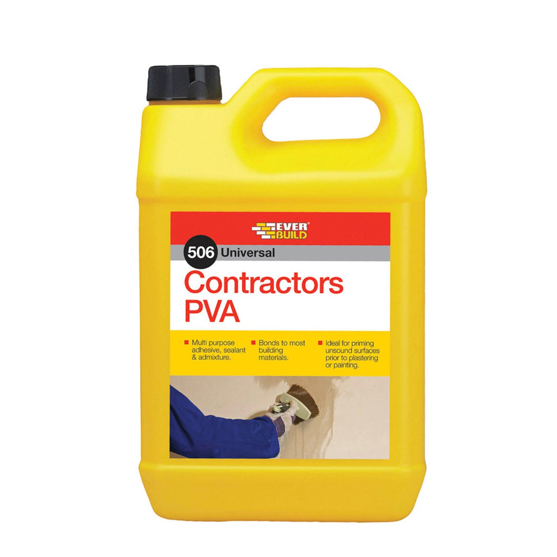Everbuild Contractors PVA Adhesive And Sealer - 5 Litre - Transtools Online